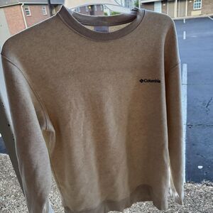 Columbia Sweater Beige Sz L Cotton